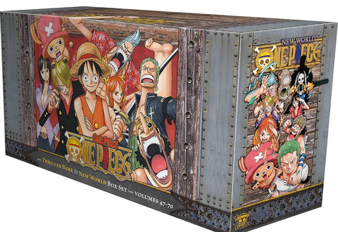 One Piece Box Set 3: Thriller Bark to New World: Volumes 47-70 (One Piece Box Sets) Paperback – Box set ISBN: 9781421590523