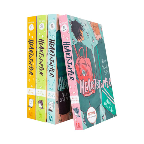 Heartstopper Series Volume 1-4 Books Collection Set