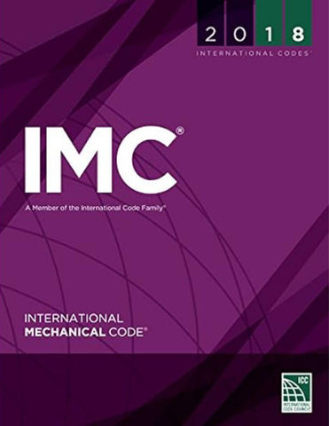 2018 International Mechanical Code (International Code Council Series) 1st Edition