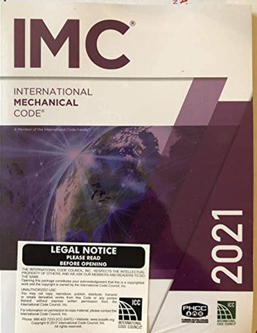 2021 International Mechanical Code (International Code Council Series)