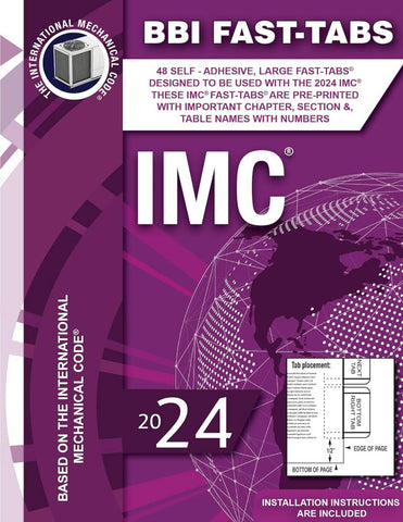 2024 International Mechanical Code (IMC) Fast-Tabs