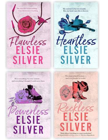 By Elsie Silver (Chestnut Springs) 4 Books Collection set: Flawless, Heartless, Powerless & Reckless